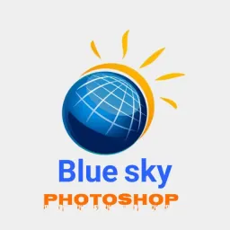 شعار Blue sky Photoshop